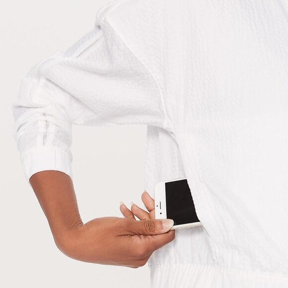 Lululemon Pack Light Bomber Jacket in White - Picture 7 of 11